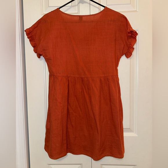 Burnt Orange Mini Dress - Picture 3 of 3